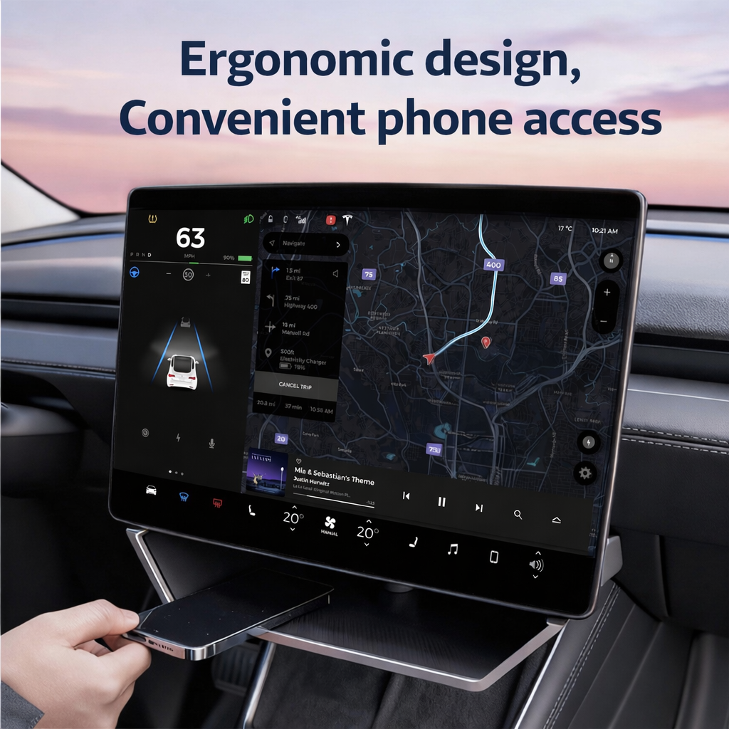 Compatible with Model 3 Highland/Y Juniper Cybertruck Under-Screen Storage Box
