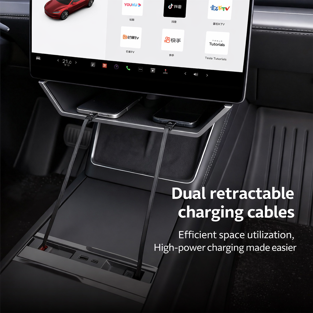 Compatible with Model 3 Highland/Y Juniper Cybertruck Under-Screen Storage Box