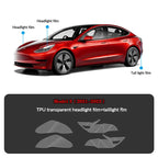 Compatible with Tesla Model 3 (2021-2023.10) Headlights and Taillight Protection Film