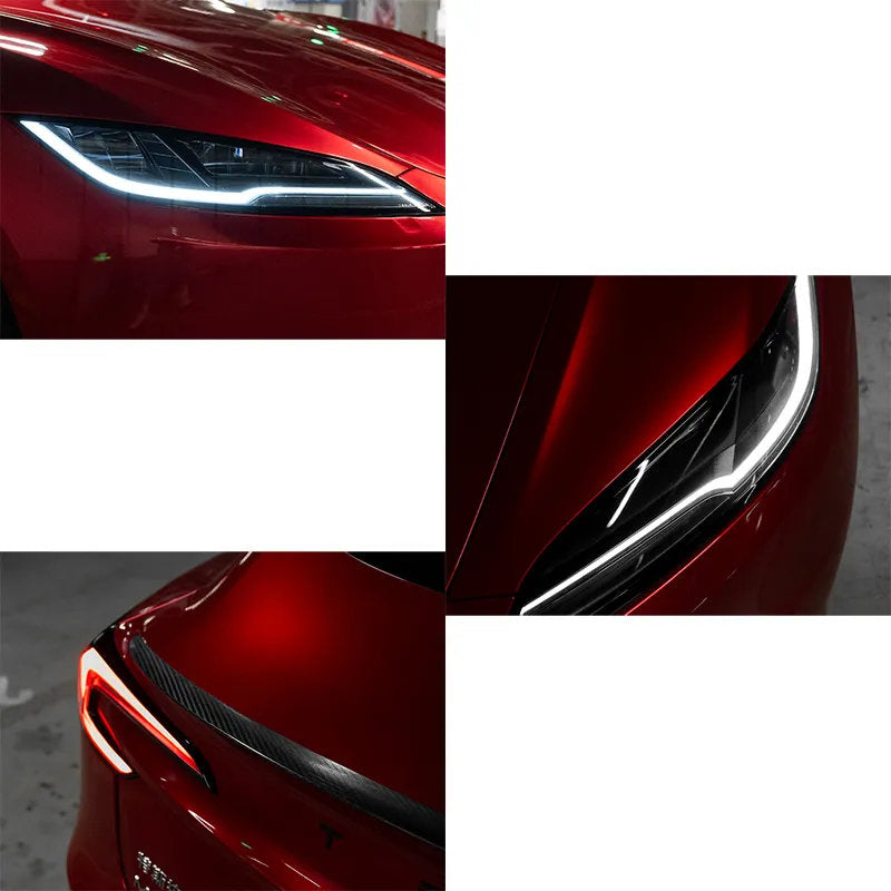 Compatible with Tesla Model Y (2021-2025.2) Headlights and Taillight Protection Film