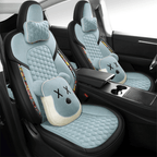 Cotton-Linen Seat Covers for Tesla Model 3