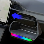 Model 3 Highland /  Model Y Juniper Under Screen Storage Box Center Console Organizer With Ambient Lighting
