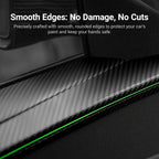 Dry Carbon Fiber Full Upper Oversized Extended Door Panel Overlays for Model Y Juniper