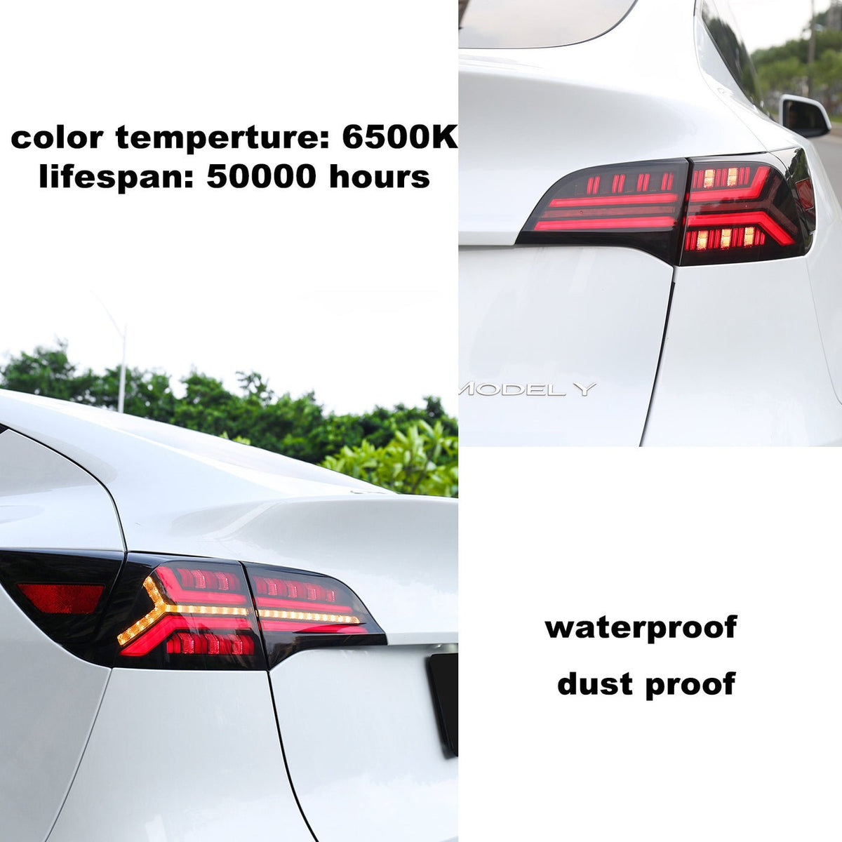 Fish Bone Tail Light for Model 3/Y