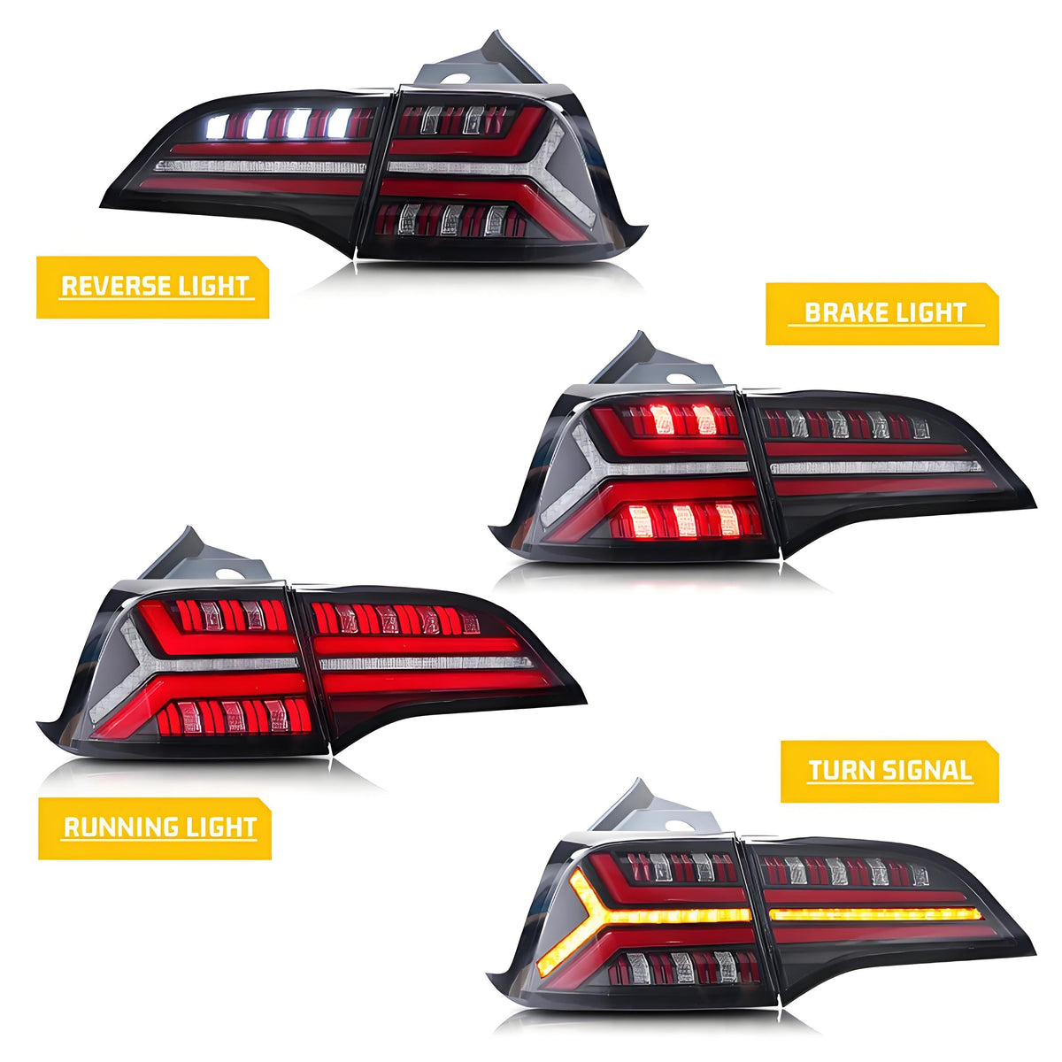 Fish Bone Tail Light for Model 3/Y