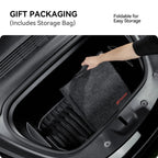 Foldable In-Car Laptop & Dining Table with Carbon Fiber Texture for Tesla Model 3 / Model Y