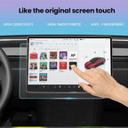 Front & Rear Display Tempered Glass Screen Protector for Model Y Juniper / 3 Highland