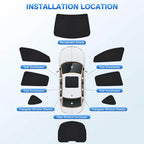 Full Set of 8 Side Window Sunshades for Tesla Model 3/Y