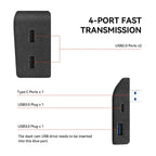 Glovebox USB Hub for Tesla Model Y / Model 3 Highland – Multi-Port ABS Flocking Dock