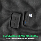Glovebox USB Hub for Tesla Model Y / Model 3 Highland – Multi-Port ABS Flocking Dock