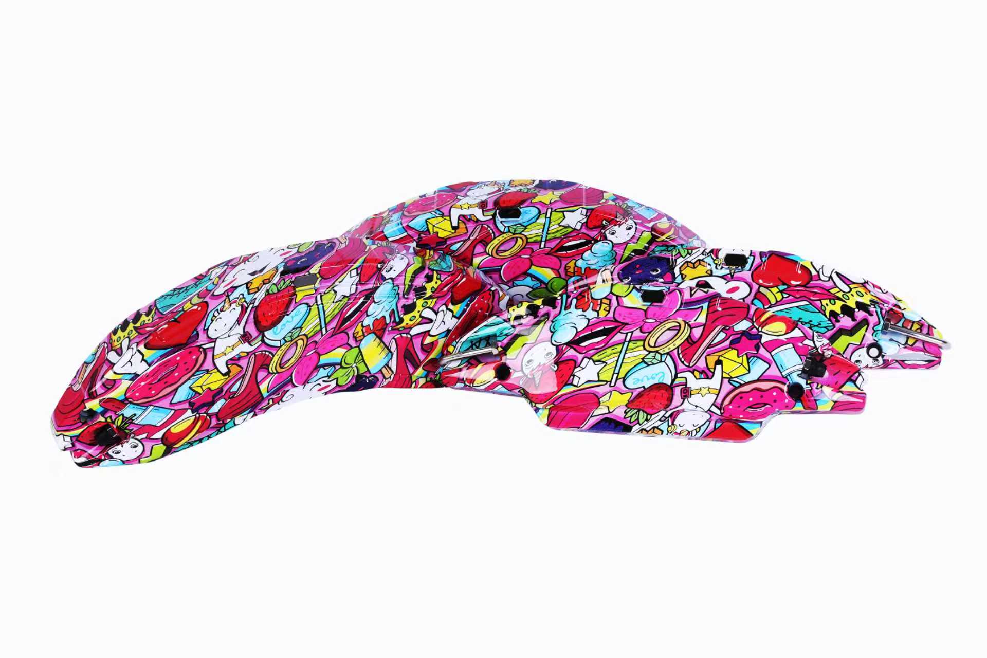Graffiti-Printed Aerospace-Grade Aluminum Alloy Caliper Covers for Model 3/Y