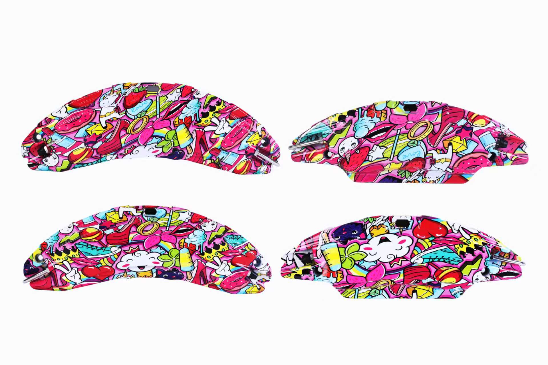 Graffiti-Printed Aerospace-Grade Aluminum Alloy Caliper Covers for Model 3/Y