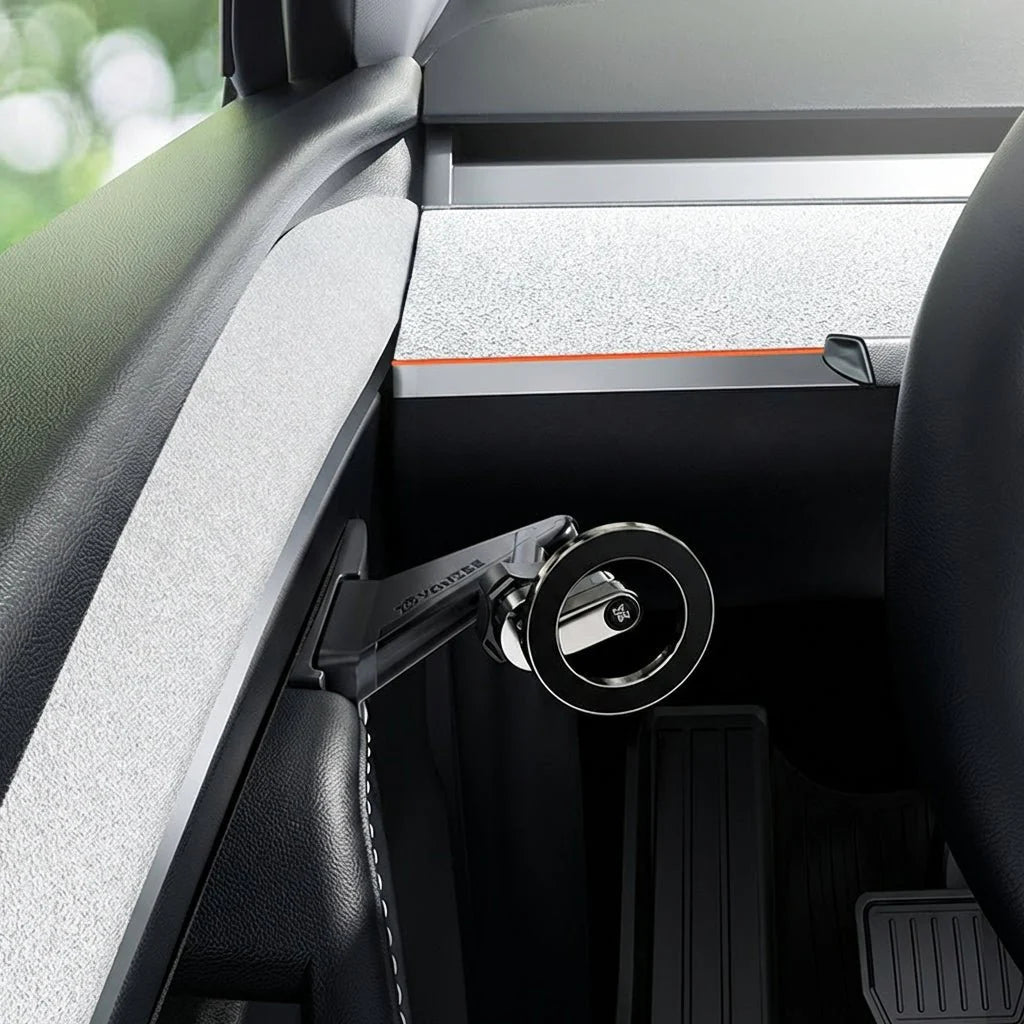 Magnetic Driver Side Door Phone Mount for Tesla Model 3 Highland & Model Y Juniper
