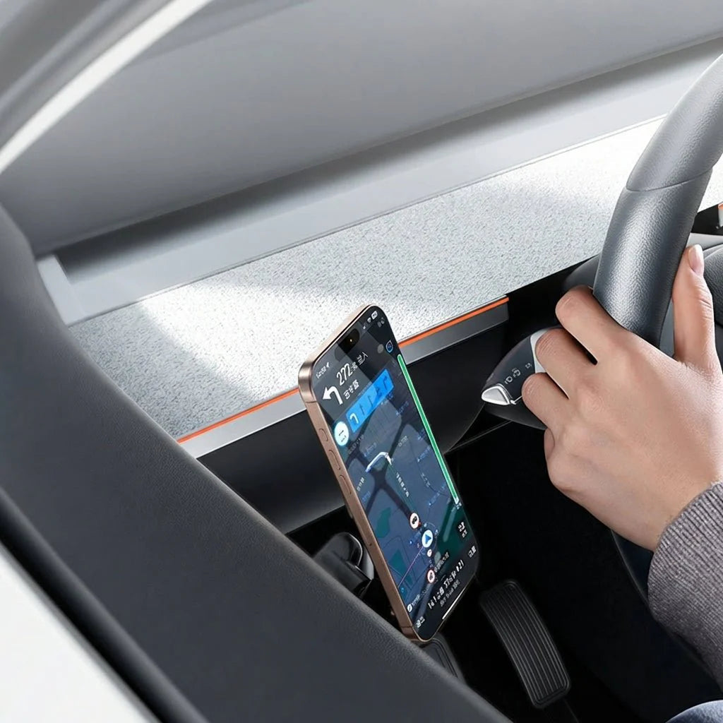 Magnetic Driver Side Door Phone Mount for Tesla Model 3 Highland & Model Y Juniper