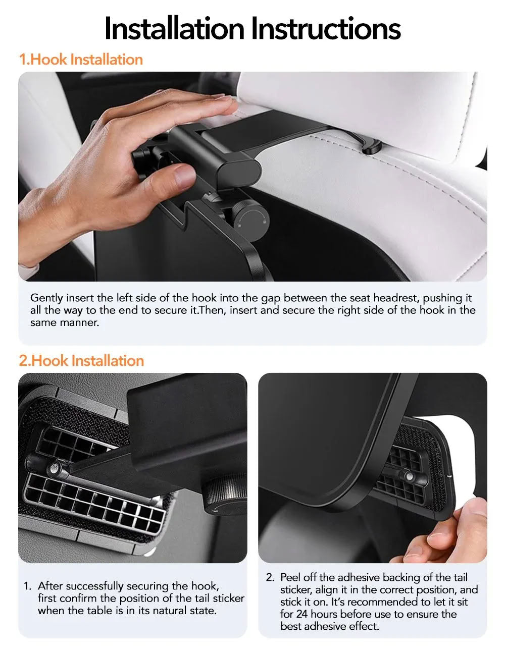 Multi-function Backseat Table Tray for Tesla Model 3/Y