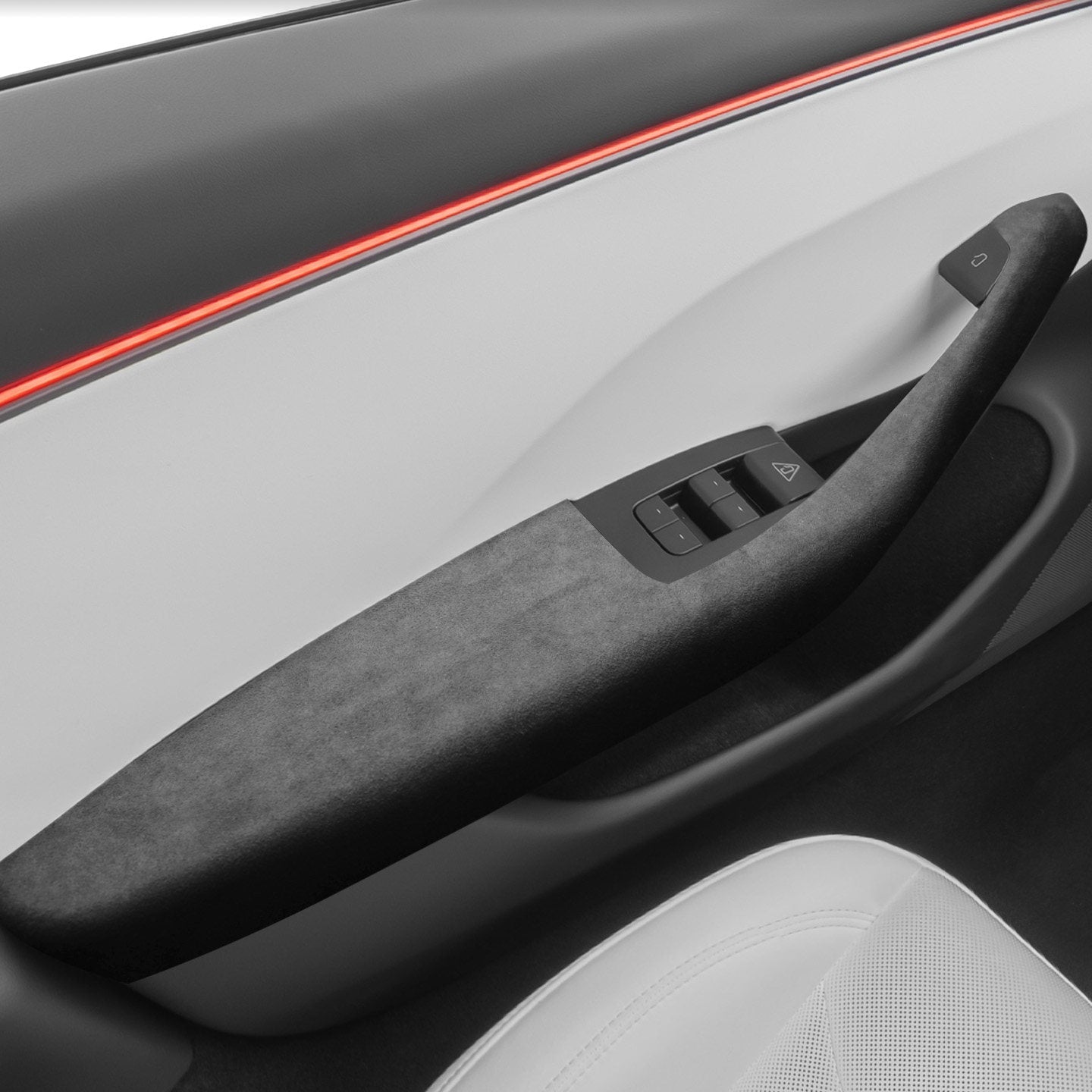 Anti-Scratch Suede Door Handle Guards for Tesla Model 3 Highland / Model Y Juniper