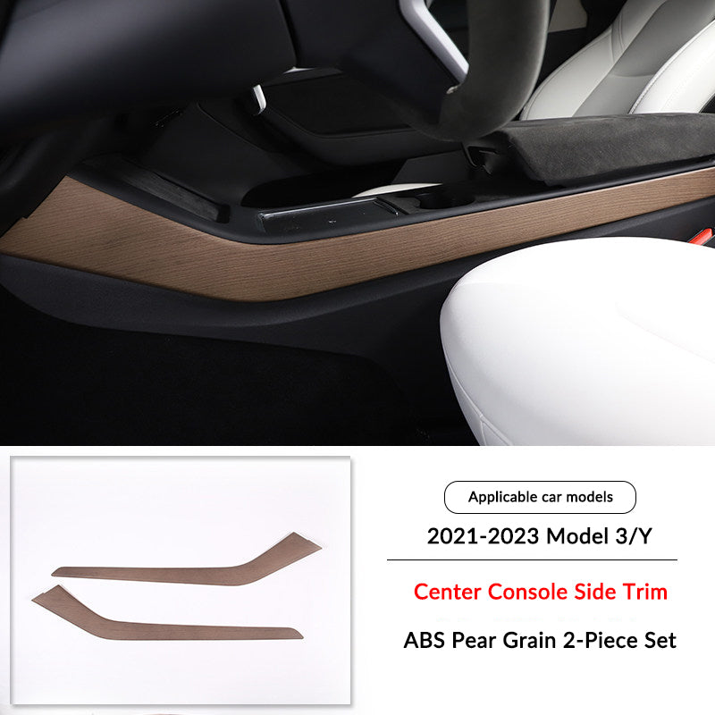 Pear Wood Grain Interior Protective Cover for Tesla Model 3/Y