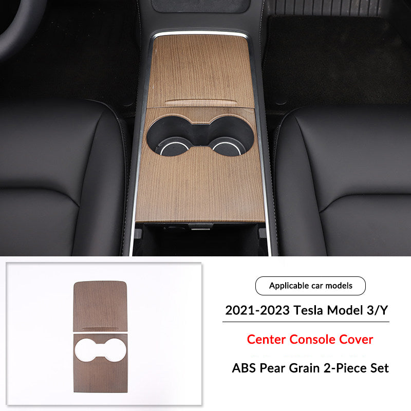 Pear Wood Grain Interior Protective Cover for Tesla Model 3/Y