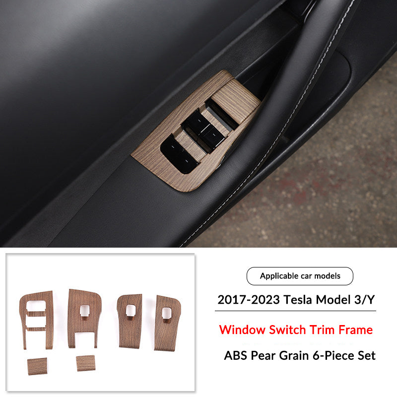 Pear Wood Grain Interior Protective Cover for Tesla Model 3/Y