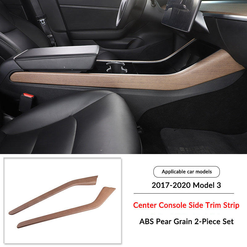 Pear Wood Grain Interior Protective Cover for Tesla Model 3/Y