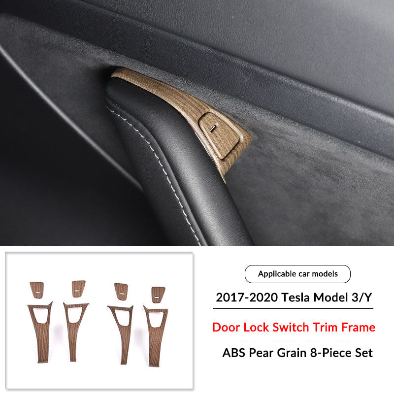 Pear Wood Grain Interior Protective Cover for Tesla Model 3/Y