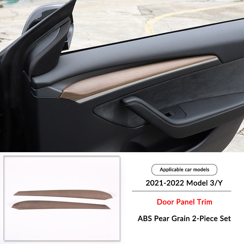 Pear Wood Grain Interior Protective Cover for Tesla Model 3/Y