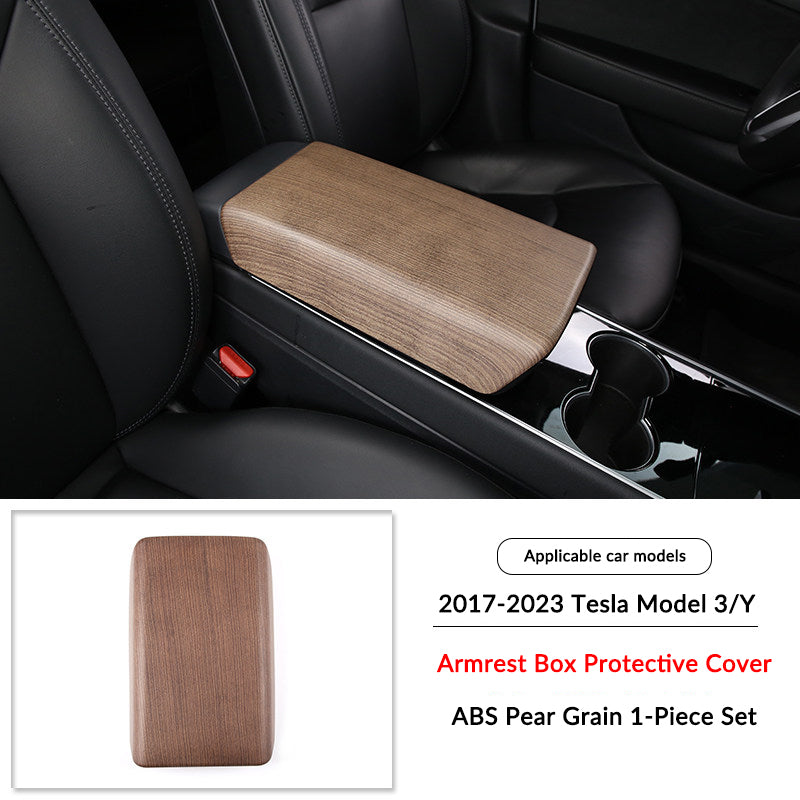 Pear Wood Grain Interior Protective Cover for Tesla Model 3/Y
