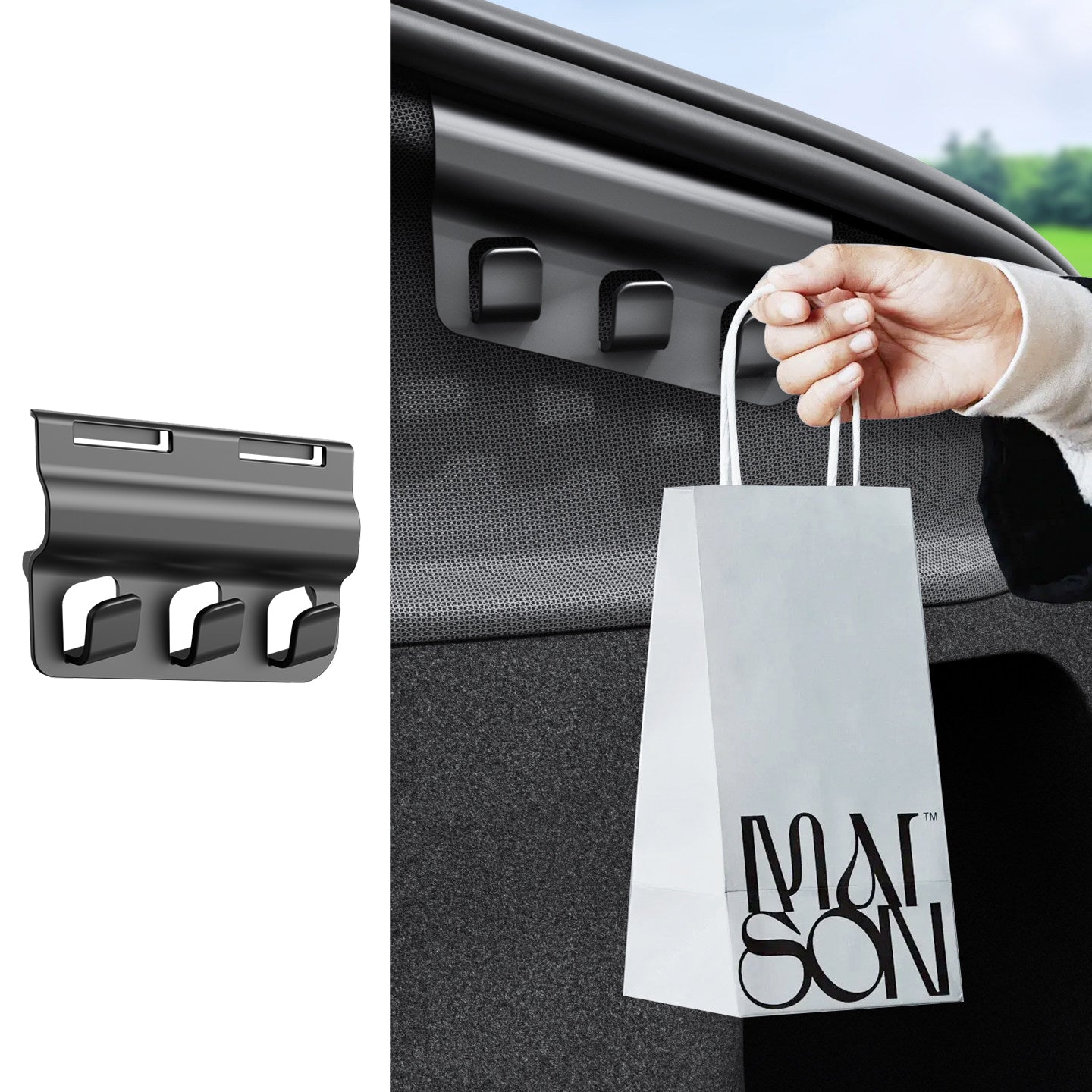 Side Trunk Organizer Cargo Hook for Tesla Model Y