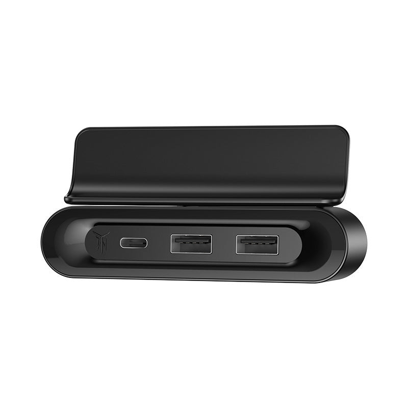 Under-Screen Foldable Hidden USB Expansion Hub for Tesla Model 3/Y