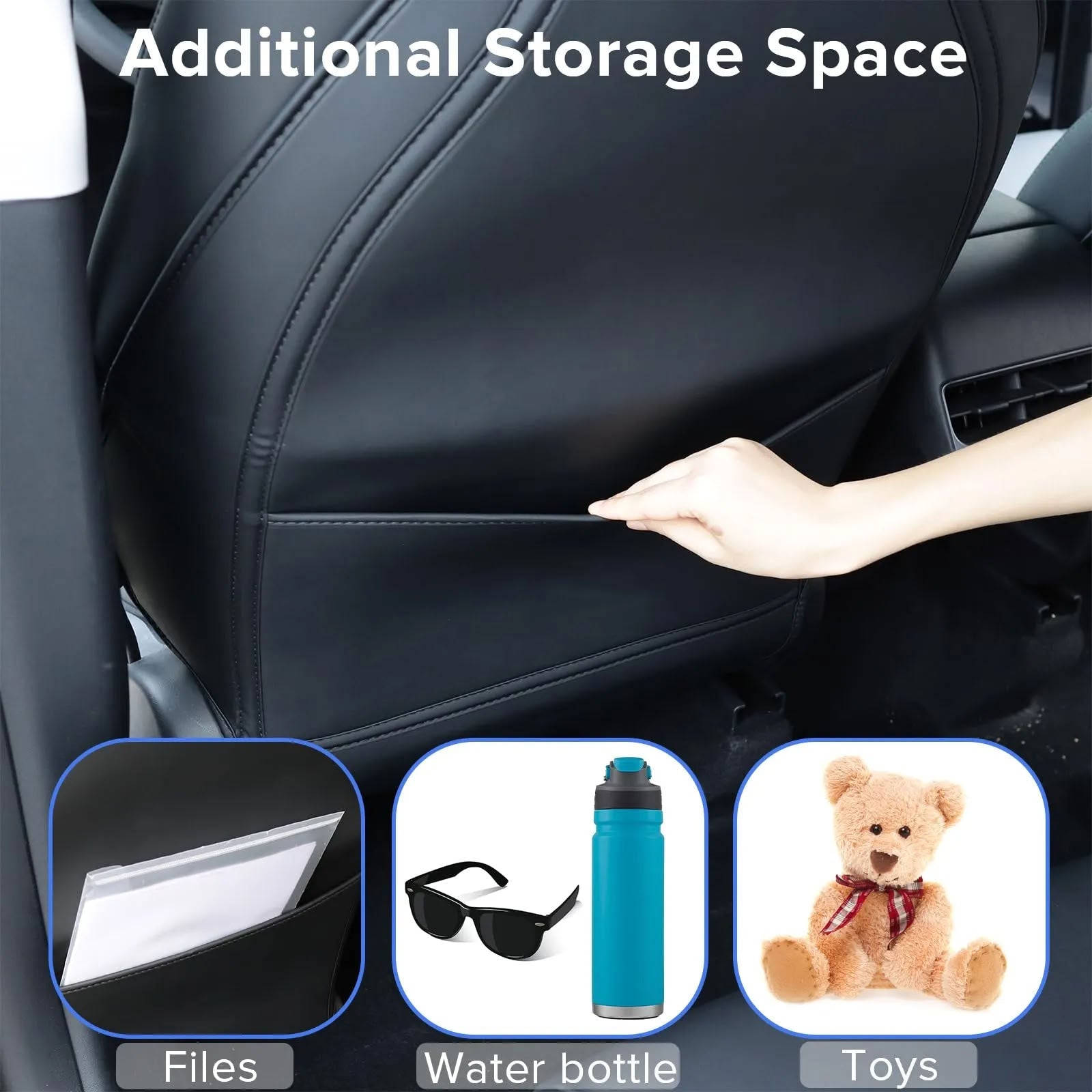 2 Pcs Seat Protectors for Tesla Model 3 (2017-2023) / Y (2020-2024)
