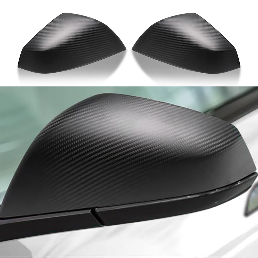 Tesla Model S/X Dry Carbon Fiber OEM-Style Side Mirror Covers