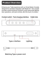 Smart Center Control Physical Buttons for Tesla Model 3/Y
