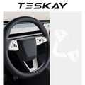 Steering Wheel Decoration Sticker for Tesla Model 3 Highland / Y Juniper