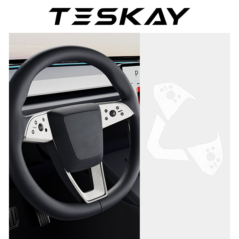 Steering Wheel Decoration Sticker for Tesla Model 3 Highland / Y Juniper