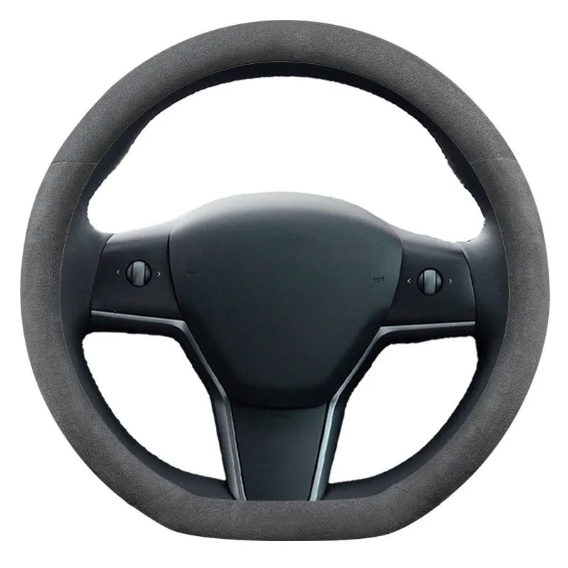 Suede Steering Wheel Cover for Tesla Model 3/Y