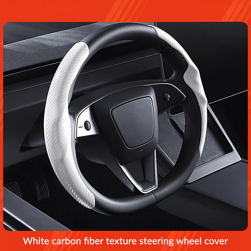 Suede Sport Steering Wheel Cover for Tesla Model 3 /Y