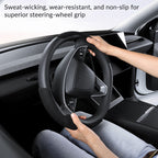 Suede Sport Steering Wheel Cover for Tesla Model 3 /Y