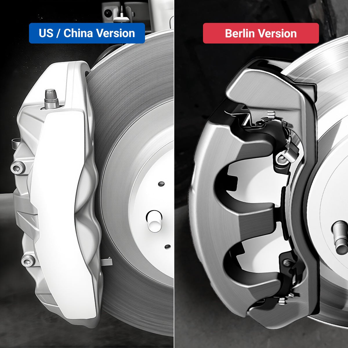 Upgraded Tesla Model 3/Y Brake Caliper Covers – for 18-21 Inch Wheels