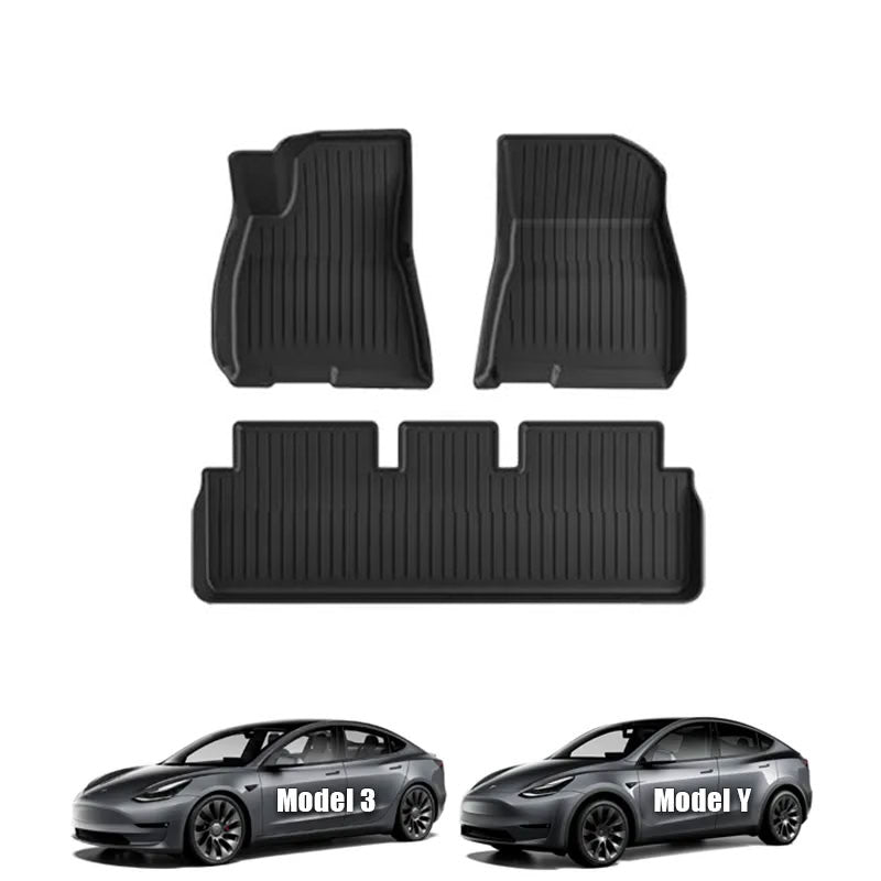 TPE+Menes Double Layer Floor Mats for Tesla Model 3/Y