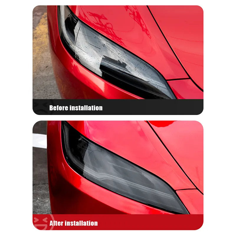 TPU HD Front and Rear Light Protective Film for Tesla Model 3 Highland 2024+