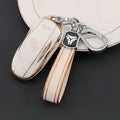 TPU Key Fob Cover for Tesla Model 3/Y/X/S – Full Protection, Fashionable Gold-Rimmed Design