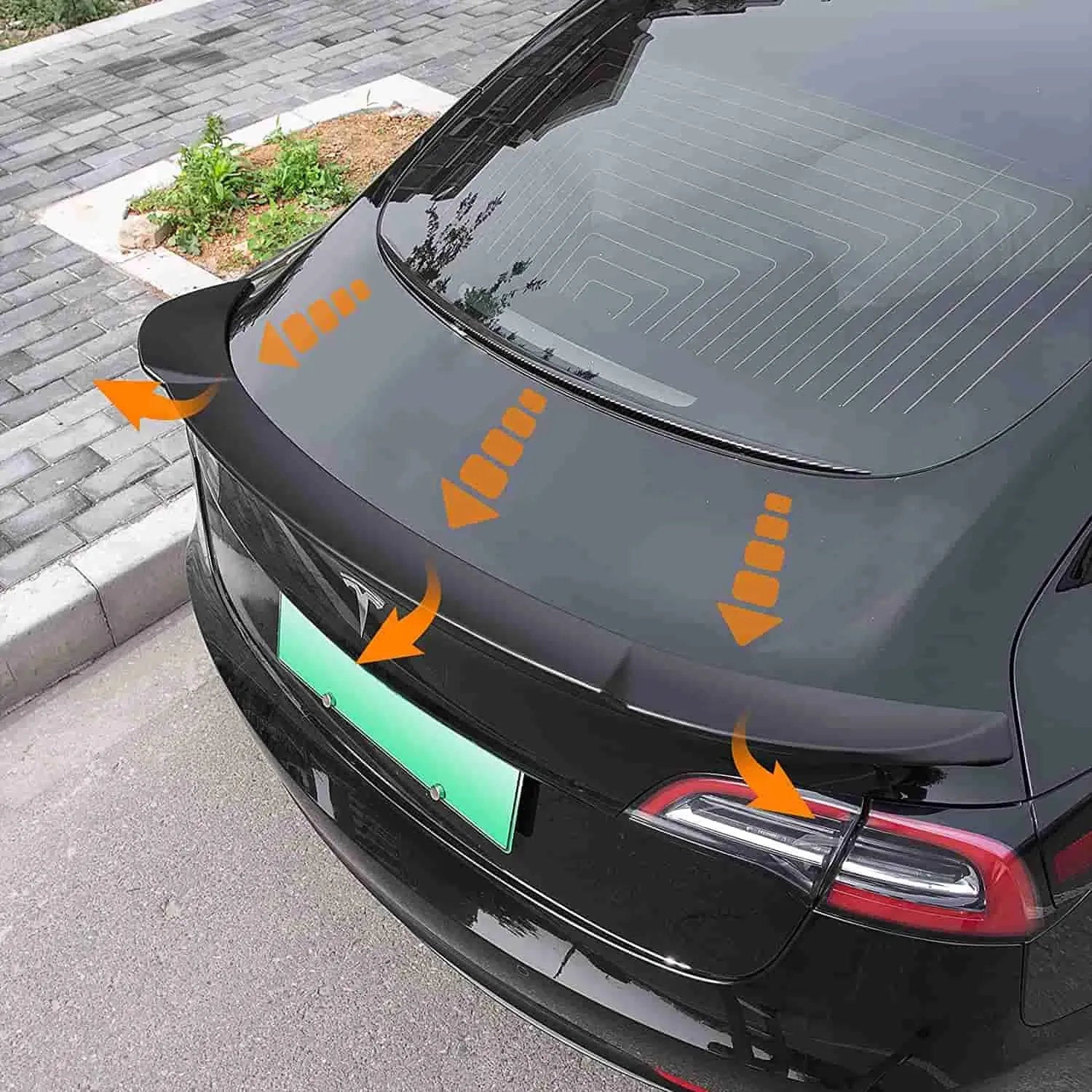 Carbon Fiber Spoiler ABS Plastic for Tesla Model 3
