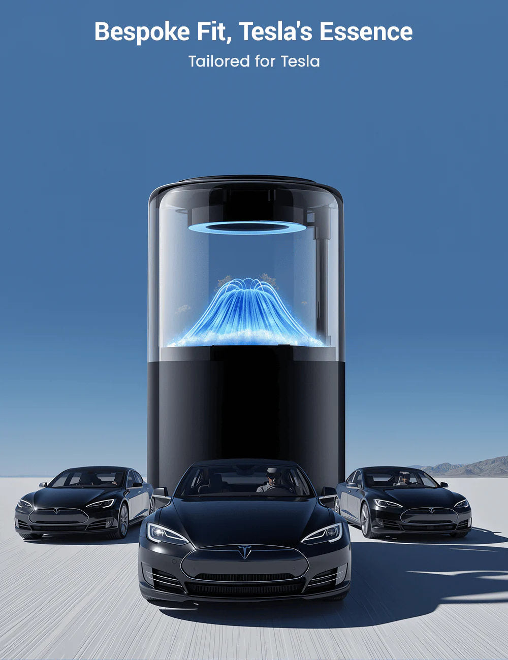 Tesla Cloud Mist Car Diffuser with Ambient Lighting – For Model 3/Y/S/X