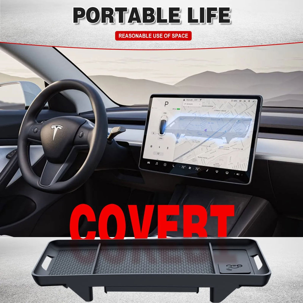 Tesla Model 3/Y Hidden Dashboard Storage Tray