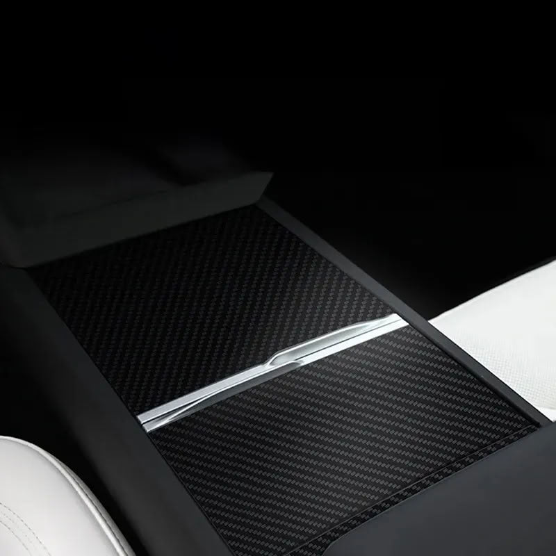 Tesla Model 3 Highland / Model Y Juniper Carbon Fiber Center Console Cover