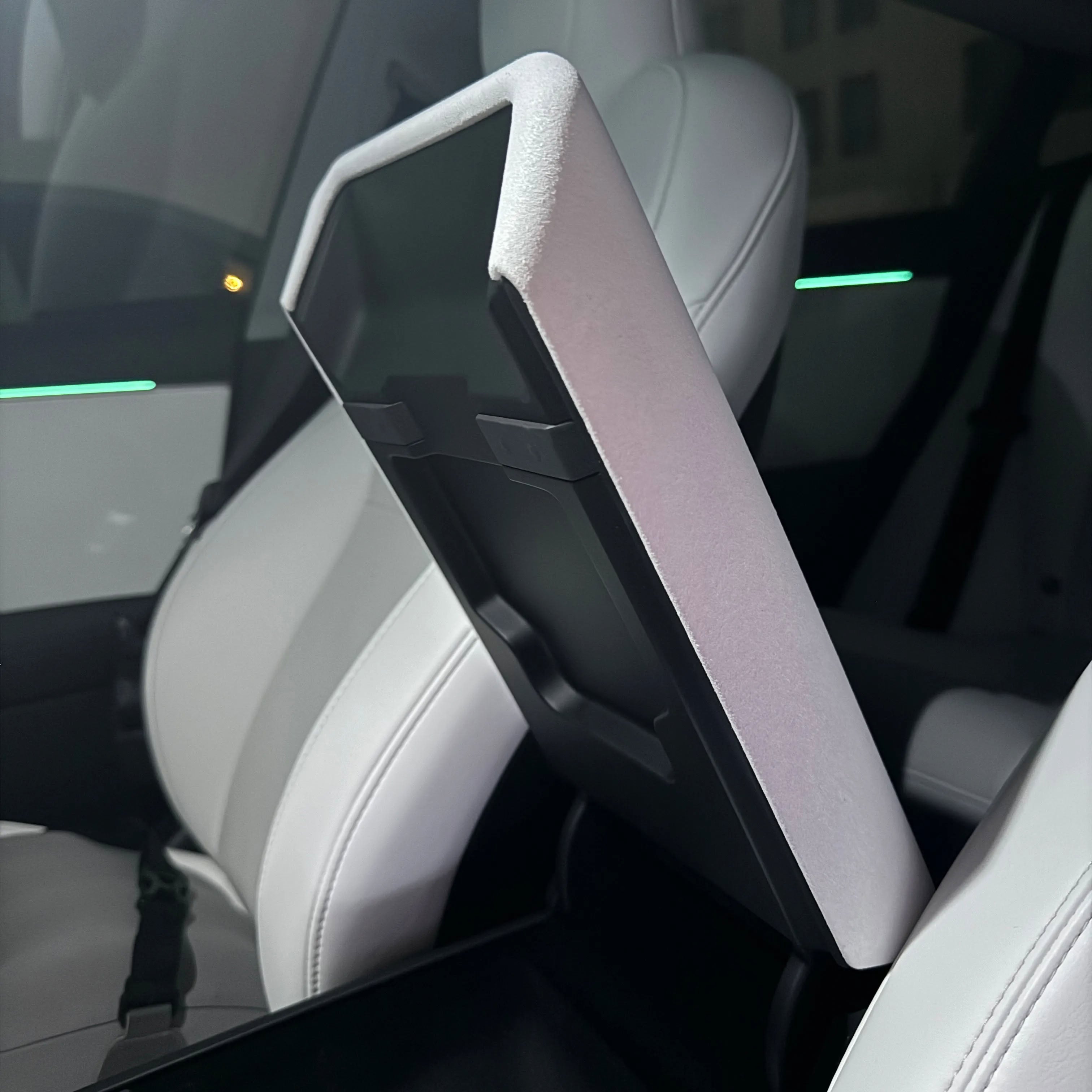 Tesla Model Y Juniper / 3 Highland Suede Armrest Cover & Interior Trim Kit (5-Piece)
