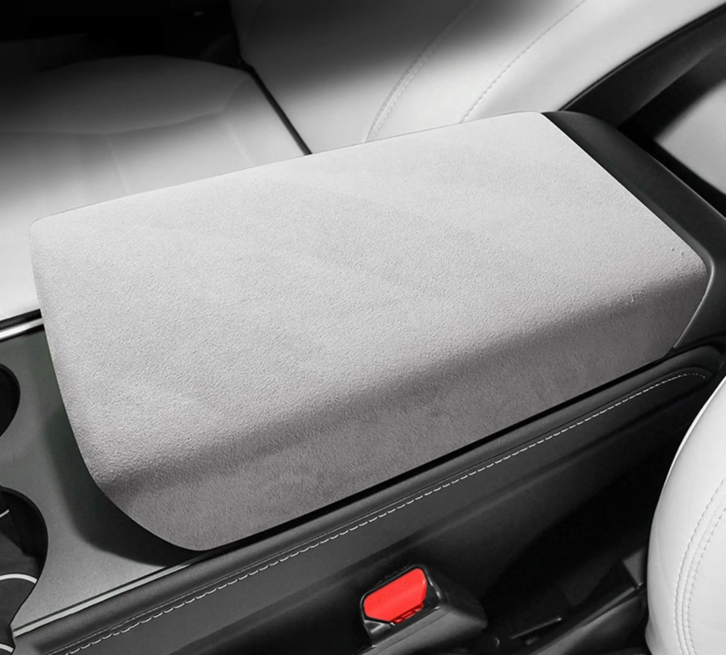 Tesla Model Y Juniper / 3 Highland Suede Armrest Cover & Interior Trim Kit (5-Piece)
