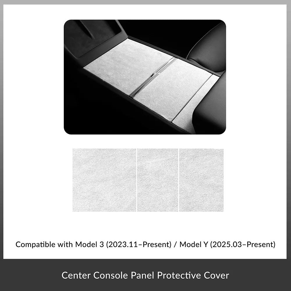 Tesla Model Y Juniper / 3 Highland Suede Armrest Cover & Interior Trim Kit (5-Piece)