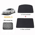 Tesla Model S (2016-Present) Glass Roof Sunshade and Front & Rear Sunroof Sunshade