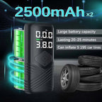 Tesla Smart Wireless Inflatable Pump – 150 PSI, 5000mAh Battery, Portable & Intelligent Tire Inflato
